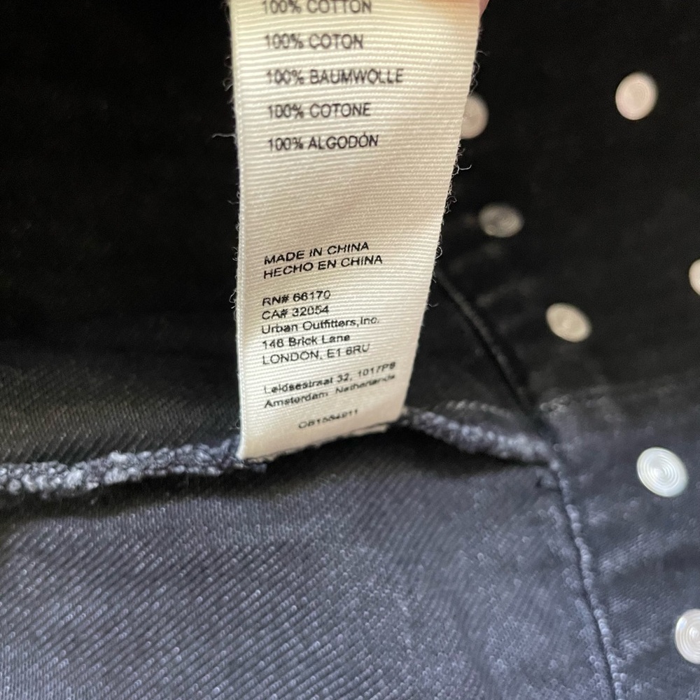 Free People Black Studded Midi Dress - Picture 6 of 6